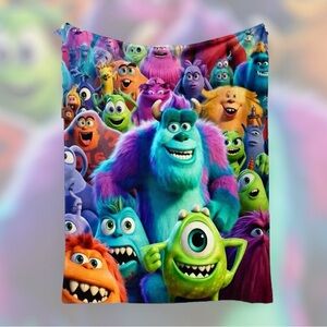 NIB Monster Inc Fleece Blanket